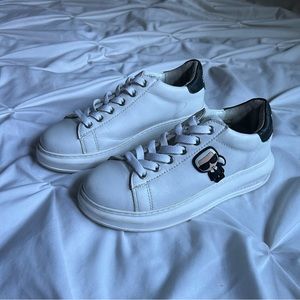 Kat Lagerfeld White Sneakers